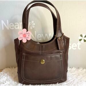 y2k Coach Legacy Mahogany Ergo Hobo Shoulder Bag